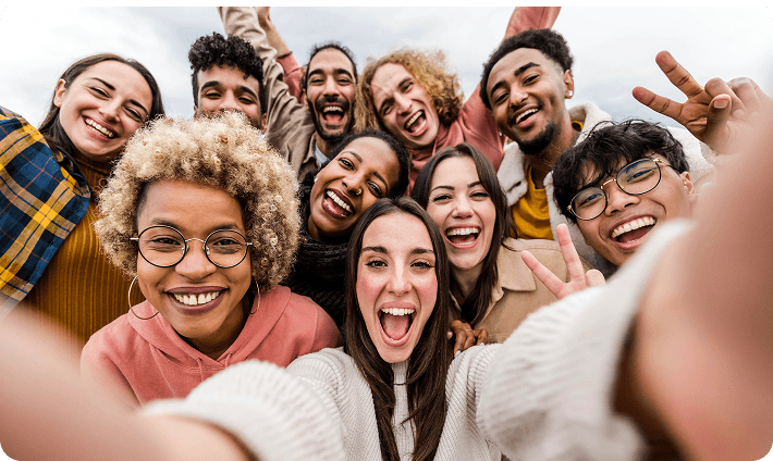 Happy friends group