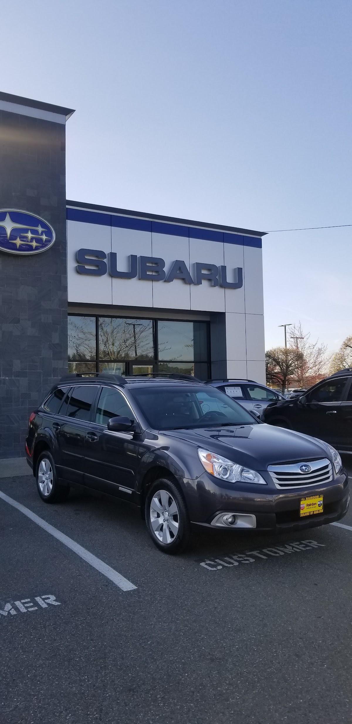 Rairdon's Subaru of Auburn — New Car Dealer in Auburn, WA